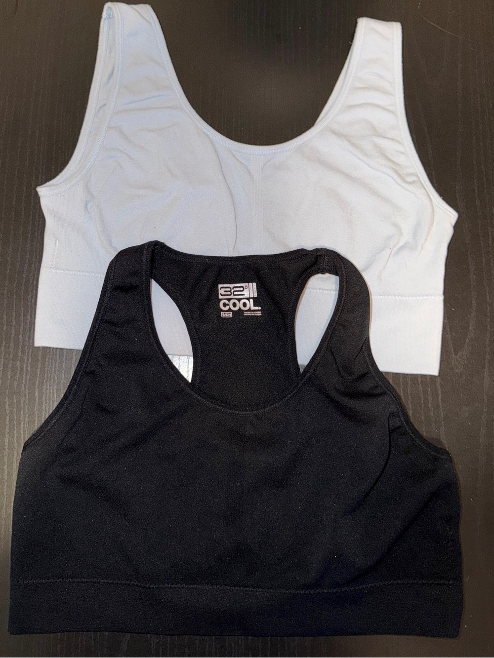 🖤🩵 32 Degrees Cool Sports Bra Bundle — Black & Light Blue | Size S